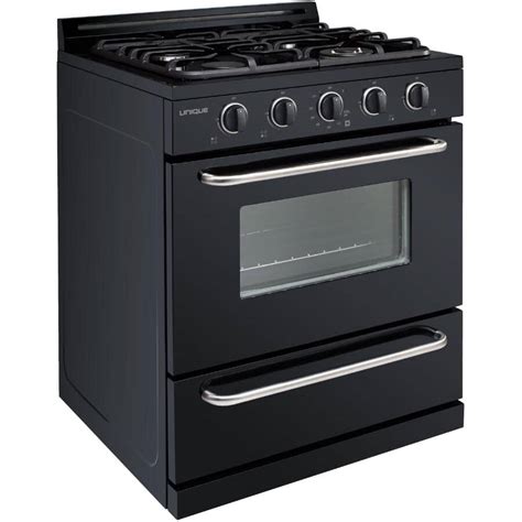 black propane range